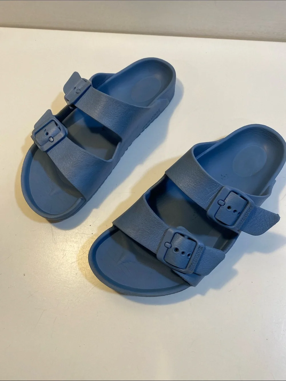 BIRKENSTOCK Arizona EVA Blue Lightweight Footwear Kids Sandals Sz 34